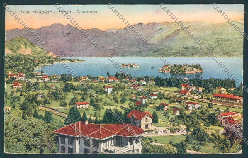 Verbania Stresa SCOLLATA cartolina ZQ5466 – fronte