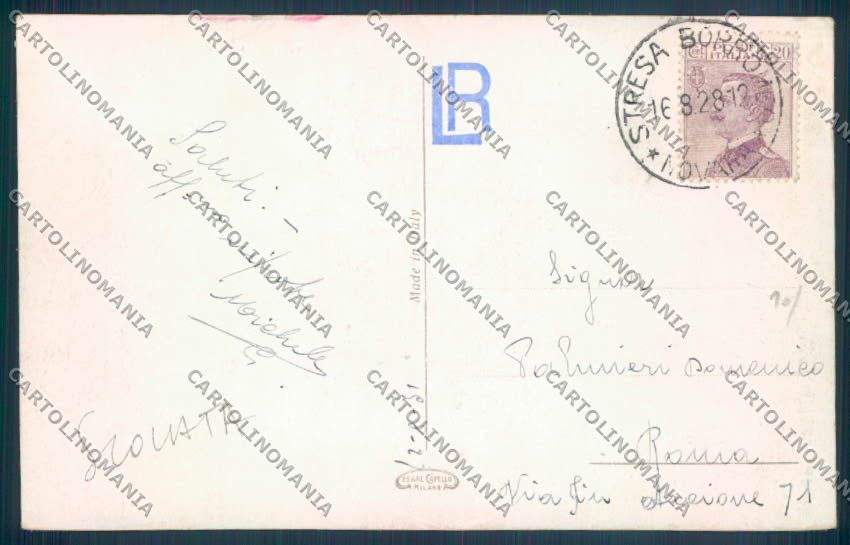 Verbania Stresa SCOLLATA cartolina ZQ5466 – retro
