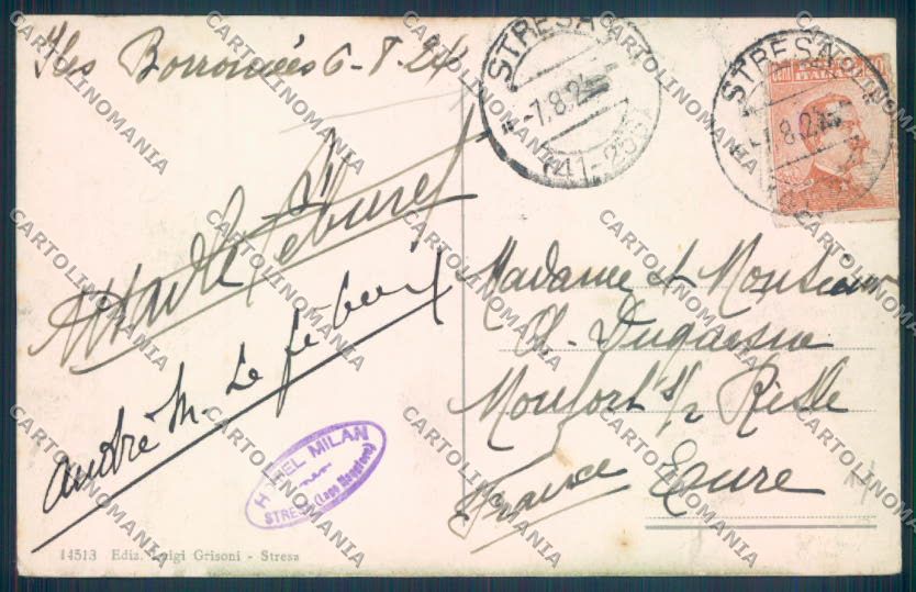 Verbania Stresa cartolina ZQ5481 – retro