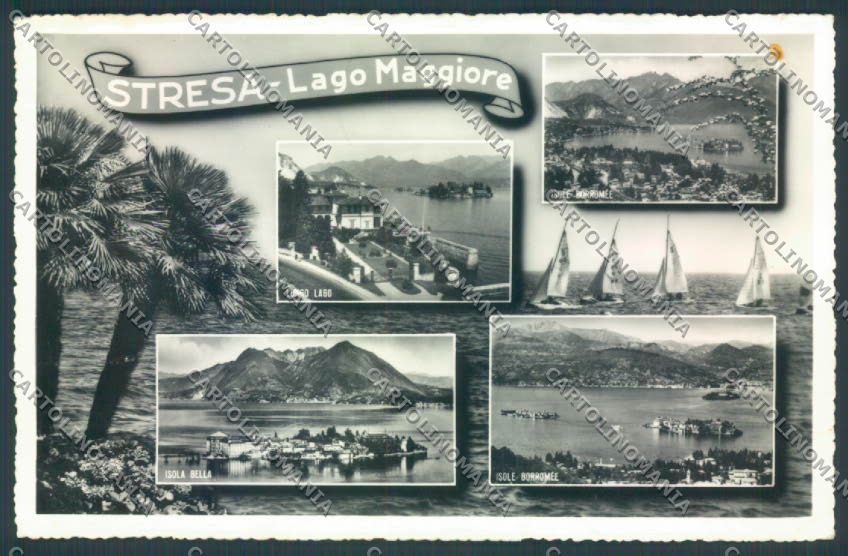 Verbania Stresa Barca Foto cartolina ZQ5487 – fronte