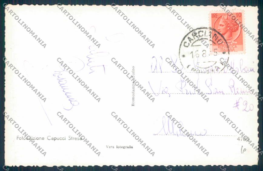 Verbania Stresa Foto cartolina ZQ5490 – retro