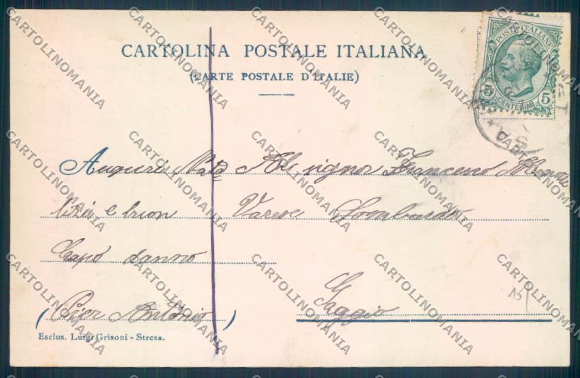 Verbania Stresa Collegio Dormitorio cartolina ZQ5495 – retro