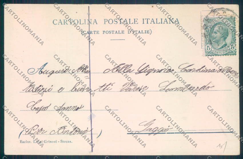 Verbania Stresa Collegio cartolina ZQ5496 – retro