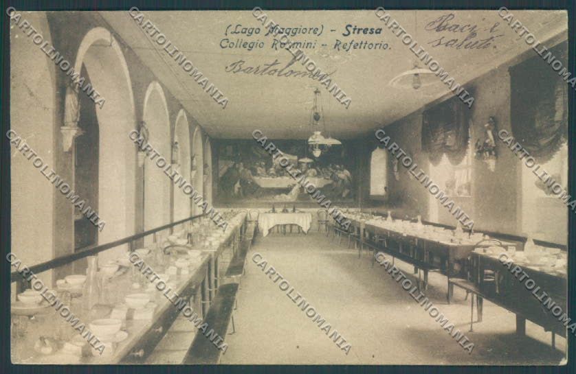 Verbania Stresa Collegio Refettorio cartolina ZQ5499 – fronte