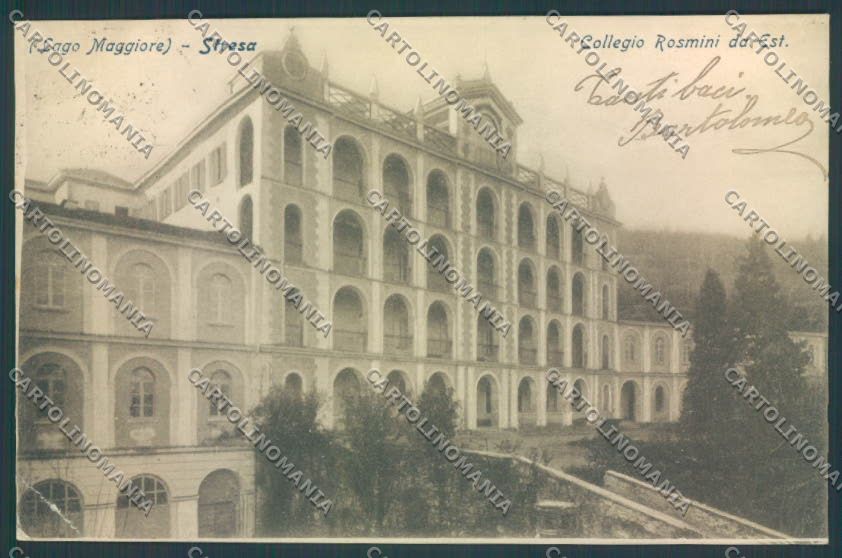 Verbania Stresa Collegio PIEGA cartolina ZQ5500 – fronte