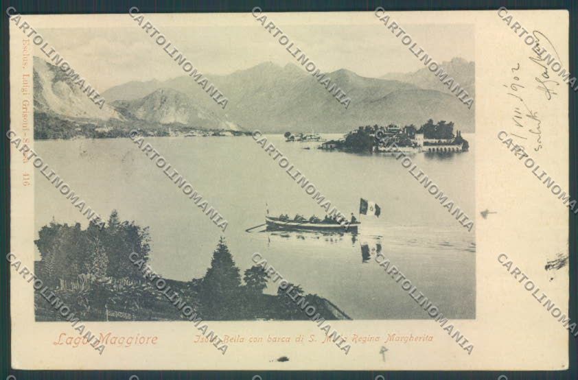 Verbania Stresa Barca cartolina ZQ5506 – fronte
