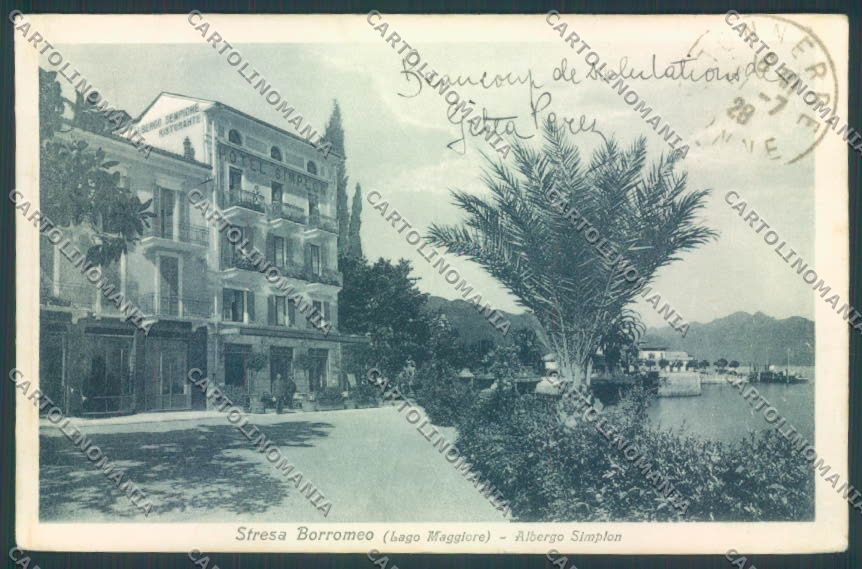 Verbania Stresa cartolina ZQ5510 – fronte