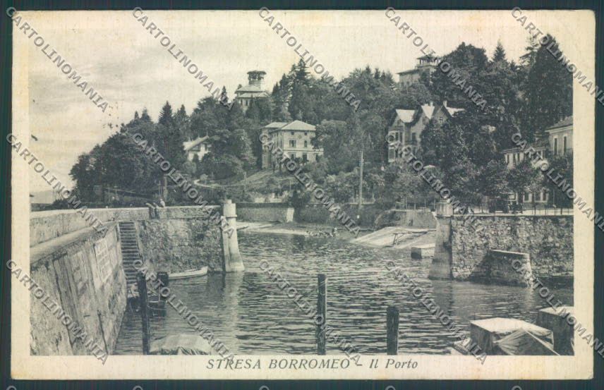 Verbania Stresa PIEGHE cartolina ZQ5516 – fronte