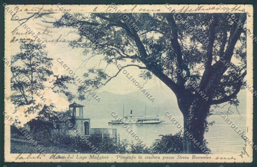 Verbania Stresa Battello ABRASA cartolina ZQ5518 – fronte