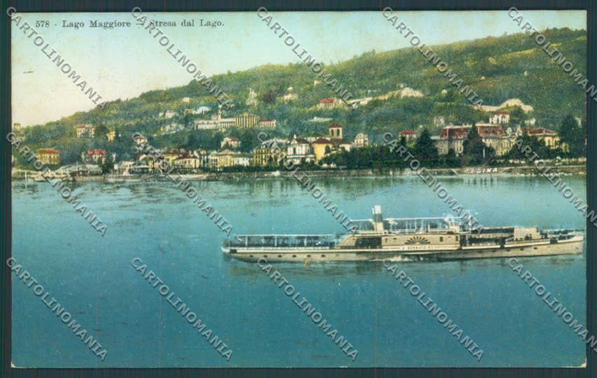 Verbania Stresa Battello cartolina ZQ5519 – fronte