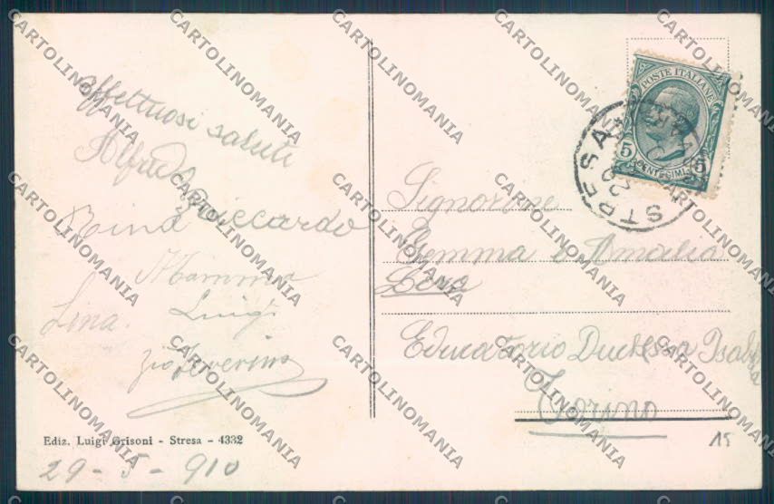 Verbania Stresa cartolina ZQ5526 – retro