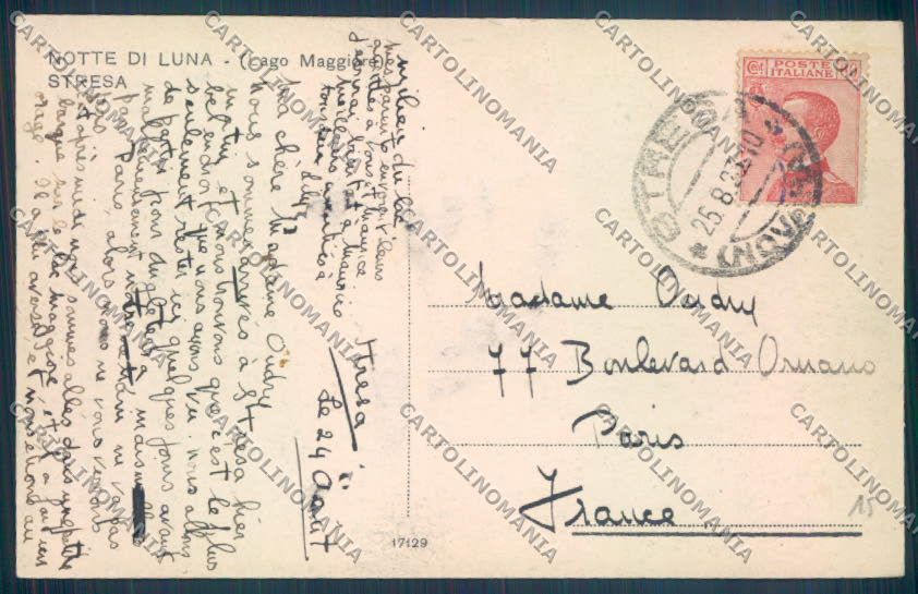 Verbania Stresa Chiaro di luna cartolina ZQ5530 – retro