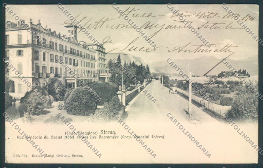 Verbania Stresa PIEGHINA cartolina ZQ5532 – fronte