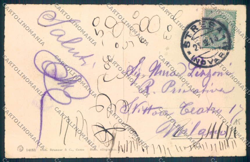 Verbania Stresa Barca cartolina ZQ5545 – retro
