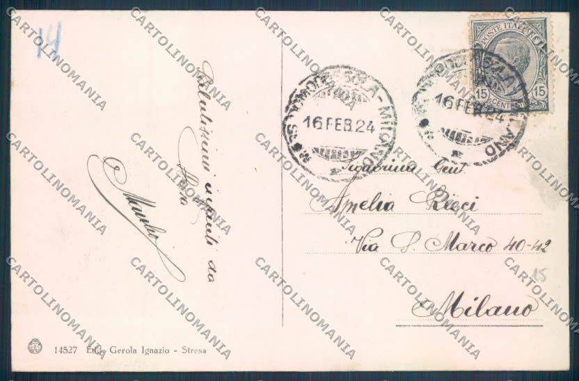 Verbania Stresa cartolina ZQ5548 – retro