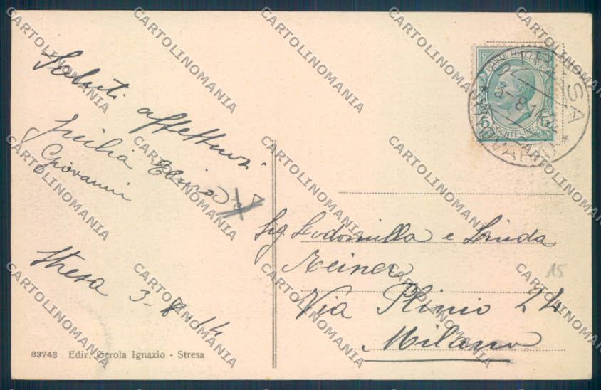 Verbania Stresa cartolina ZQ5549 – retro