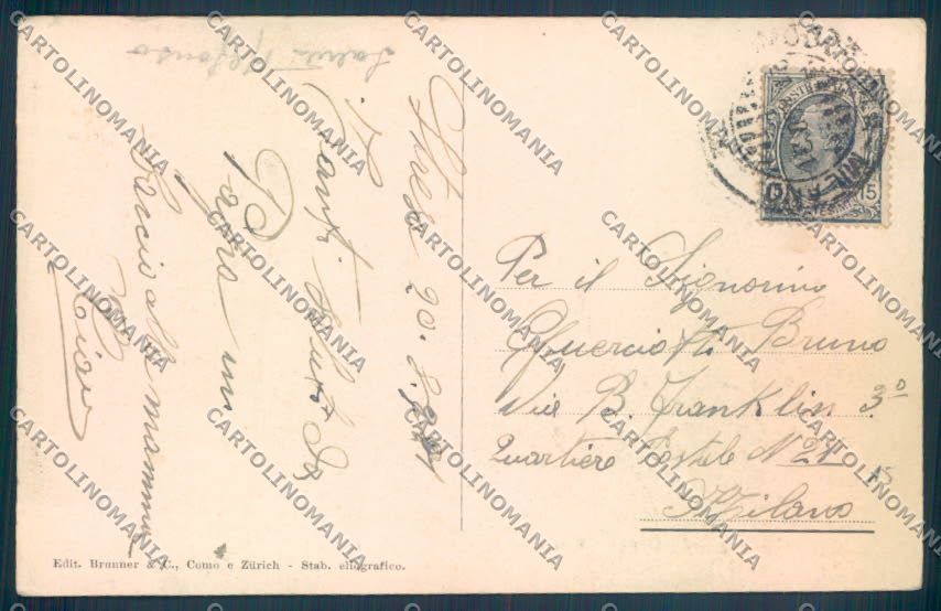Verbania Stresa Barca cartolina ZQ5552 – retro