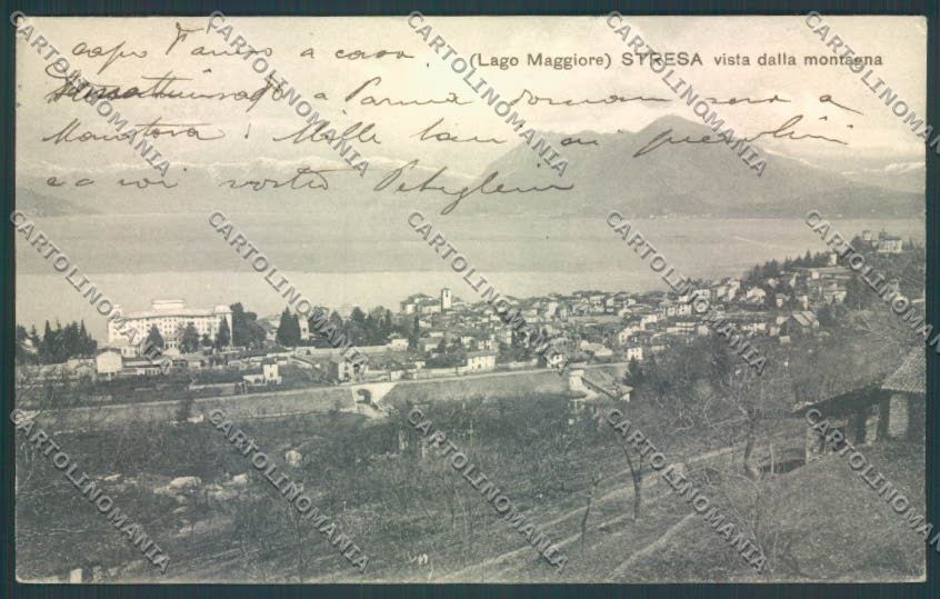Verbania Stresa cartolina ZQ5560 – fronte