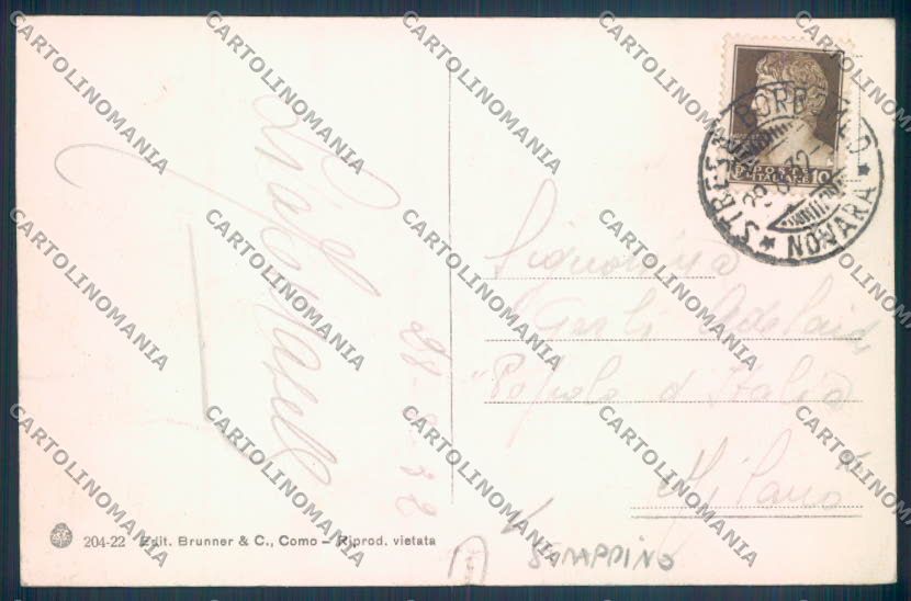 Verbania Stresa Battello STRAPPINO cartolina ZQ5573 – retro