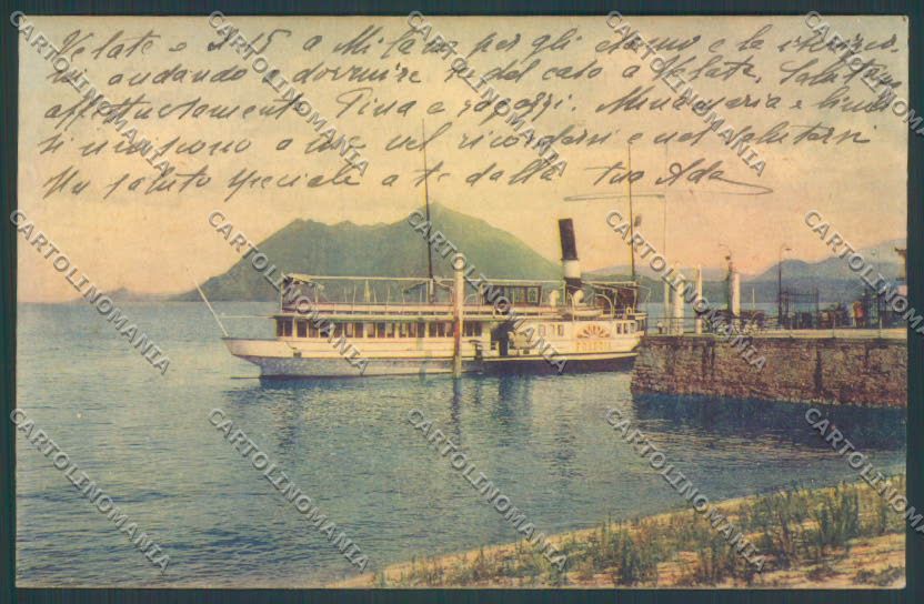 Verbania Stresa Battello cartolina ZQ5575 – fronte