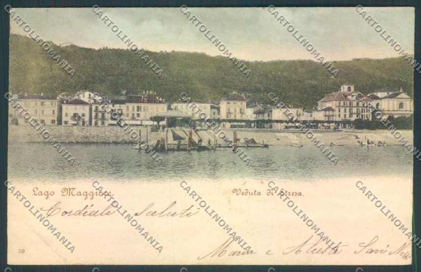 Verbania Stresa PIEGHINE cartolina ZQ5580 – fronte