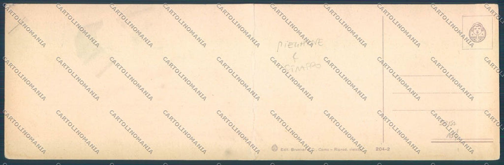 Verbania Stresa Doppia PIEGHINE STRAPPO cartolina ZQ5591 – retro