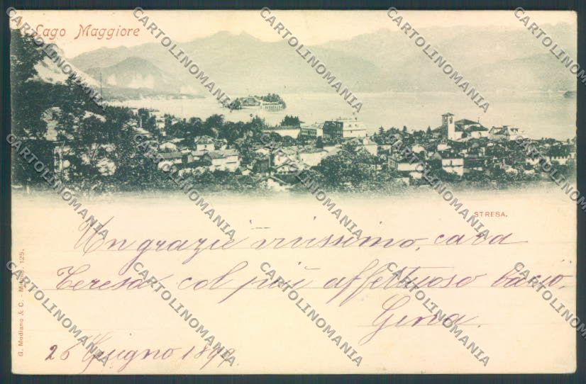 Verbania Stresa cartolina ZQ5600 – fronte