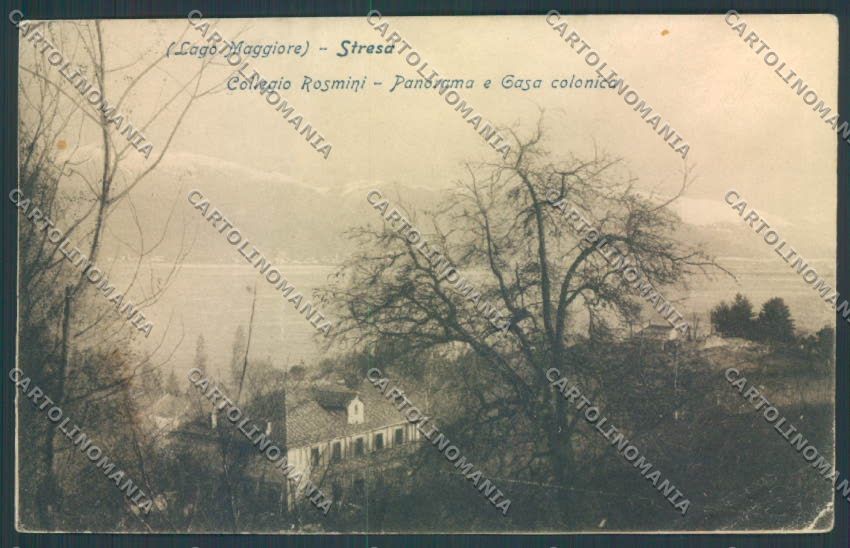 Verbania Stresa Collegio PIEGATA cartolina ZQ5613 – fronte