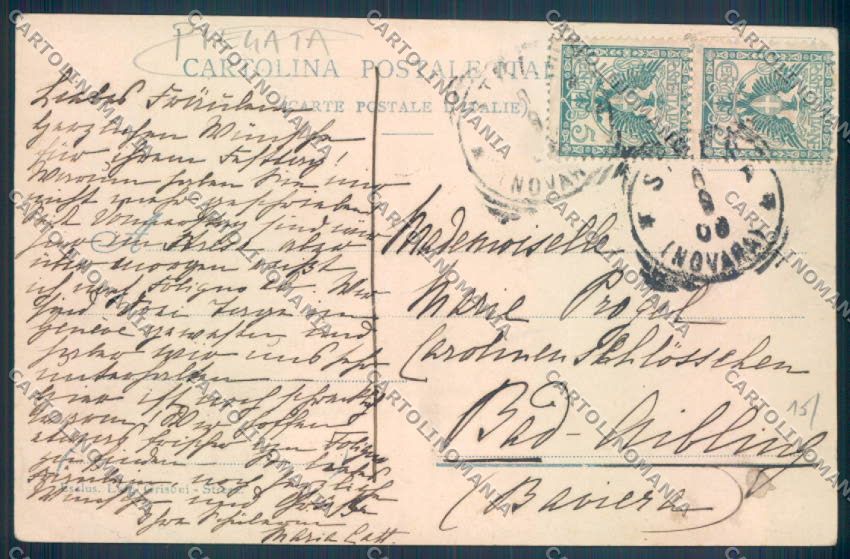 Verbania Stresa Collegio PIEGATA cartolina ZQ5613 – retro