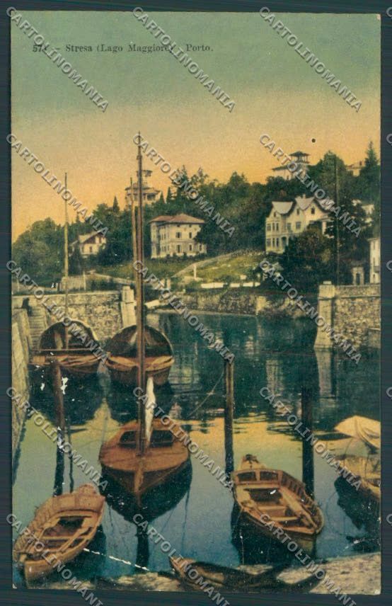 Verbania Stresa Barca ABRASA cartolina ZQ5632 – fronte