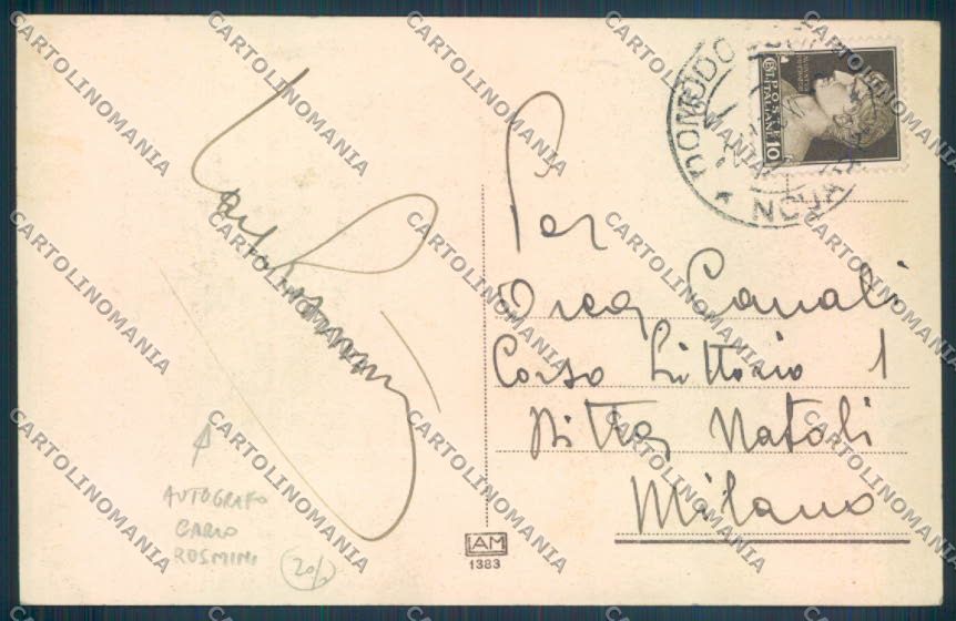 Verbania Stresa Autografo cartolina ZQ5648 – retro