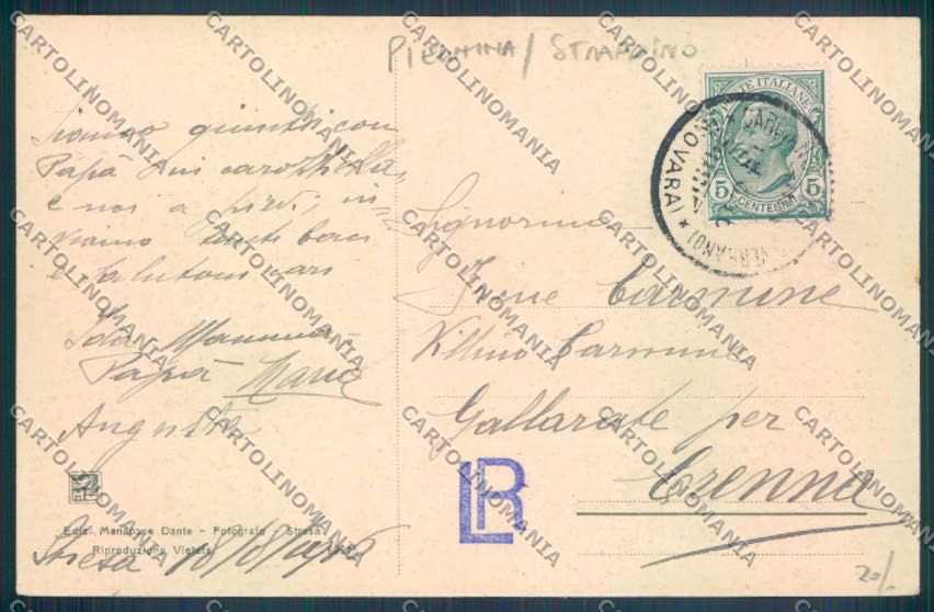 Verbania Stresa Barca PIEGHINA STRAPPINO cartolina ZQ5658 – retro