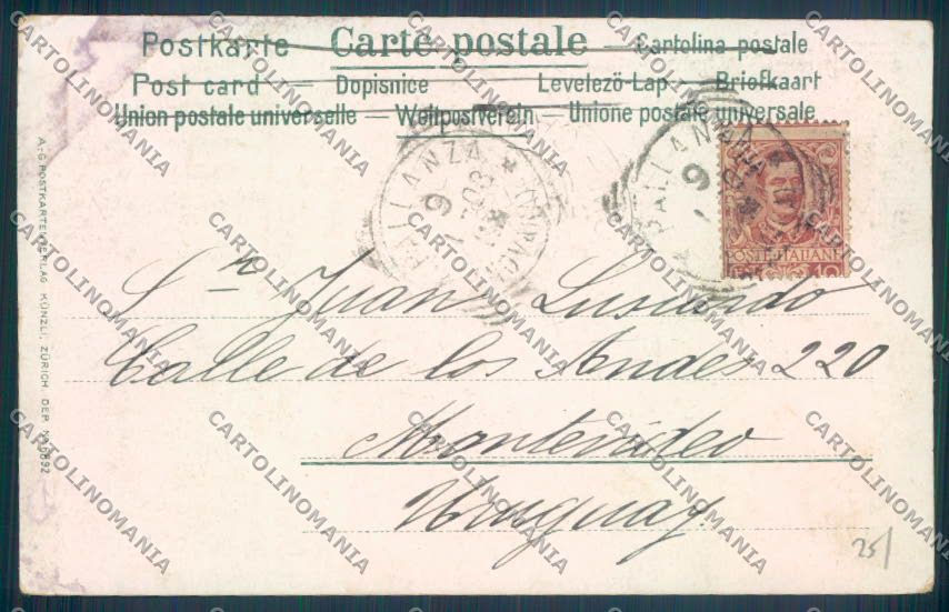 Verbania Stresa Barca Lavandaia cartolina ZQ5662 – retro