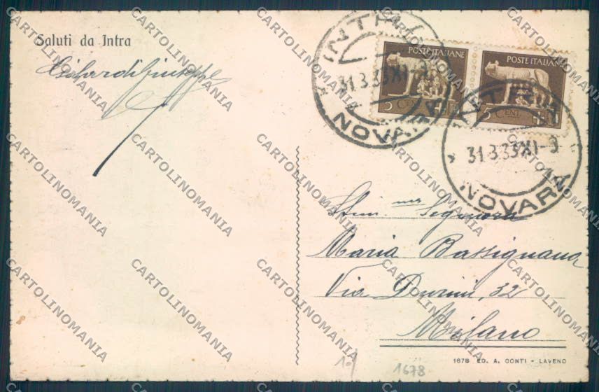 Verbania Intra cartolina ZQ5674 – retro