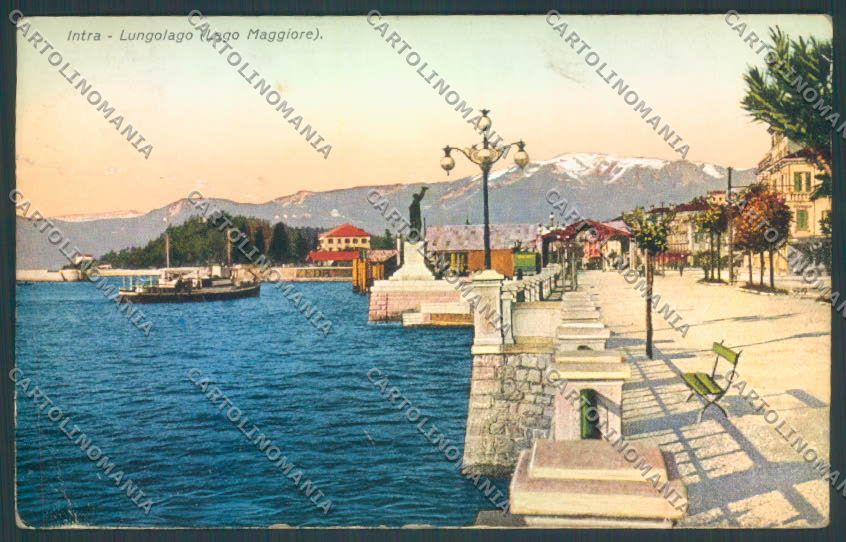 Verbania Intra Battello PIEGHE cartolina ZQ5683 – fronte