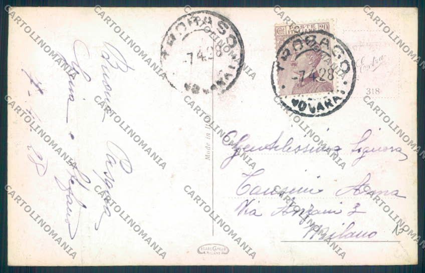 Verbania Intra Battello cartolina ZQ5687 – retro