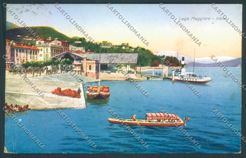 Verbania Intra Battello Barca cartolina ZQ5689 – fronte