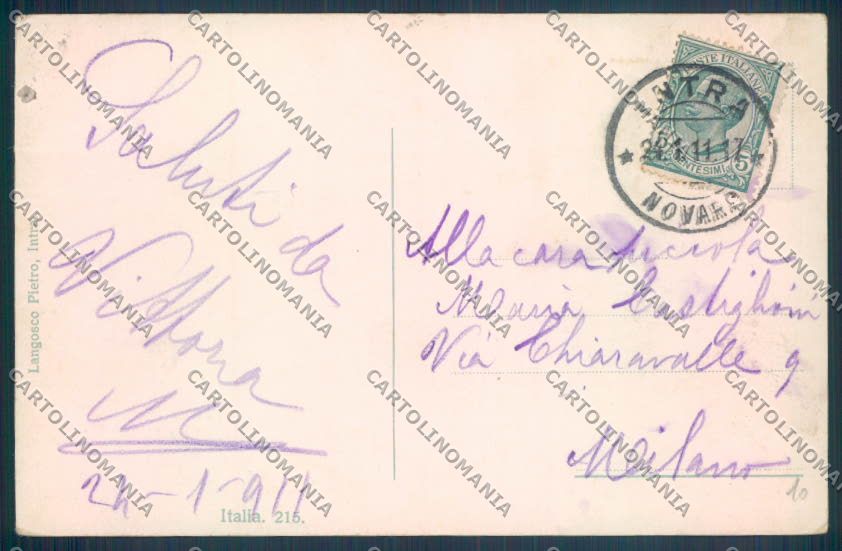 Verbania Intra Battello cartolina ZQ5700 – retro