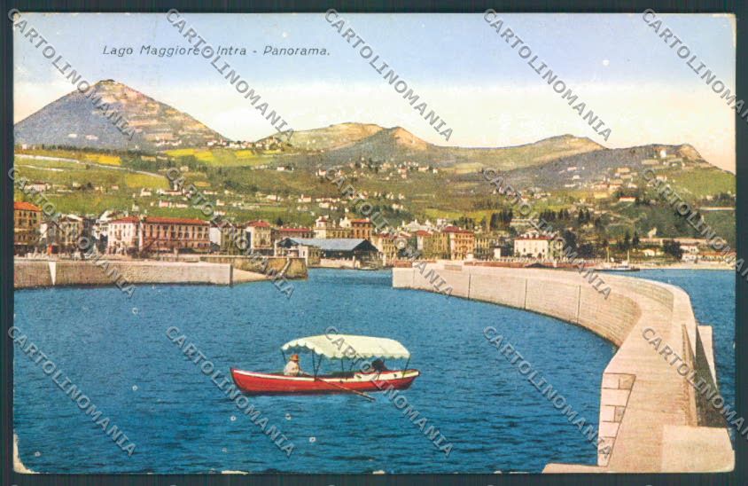 Verbania Intra Barca ABRASA cartolina ZQ5712 – fronte