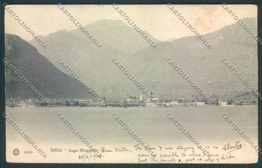 Verbania Intra PIEGHINA ABRASA cartolina ZQ5714 – fronte
