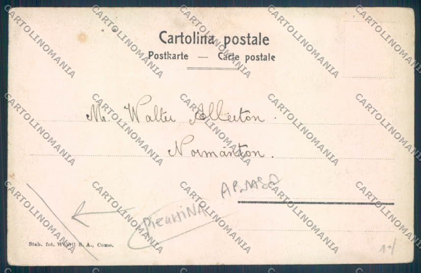 Verbania Intra PIEGHINA ABRASA cartolina ZQ5714 – retro