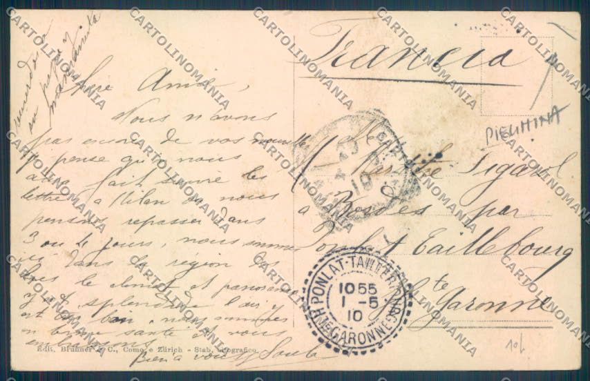 Verbania Intra PIEGHINA cartolina ZQ5715 – retro