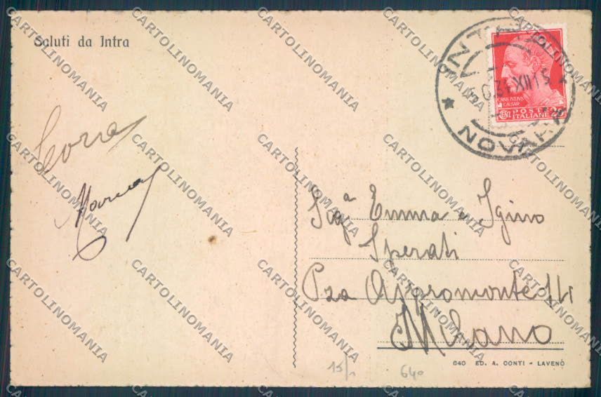 Verbania Intra cartolina ZQ5724 – retro