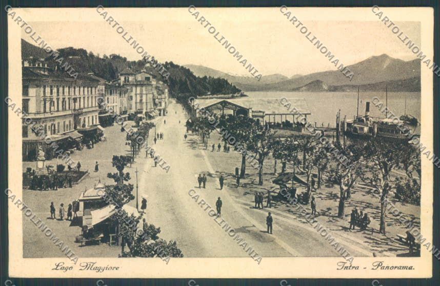 Verbania Intra Battello PIEGA cartolina ZQ5749 – fronte
