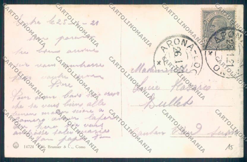 Verbania Intra Battello cartolina ZQ5751 – retro