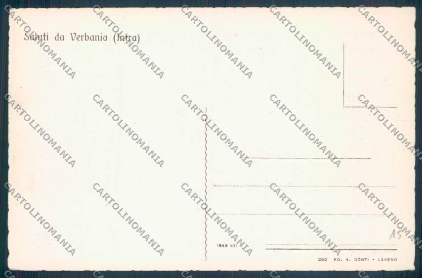 Verbania Intra Barca cartolina ZQ5756 – retro