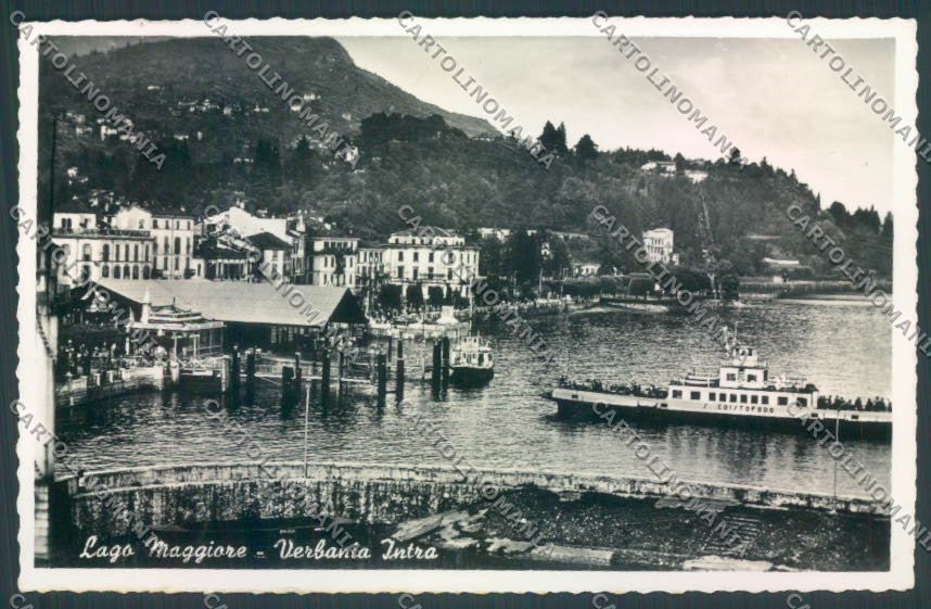 Verbania Intra Battello Foto cartolina ZQ5759 – fronte