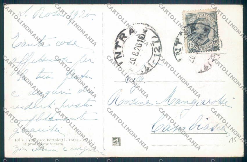 Verbania Intra cartolina ZQ5761 – retro