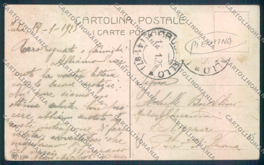 Verbania Intra PIEGHINA cartolina ZQ5762 – retro