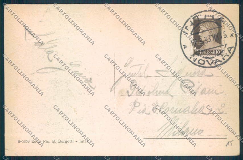 Verbania Intra ABRASA cartolina ZQ5766 – retro